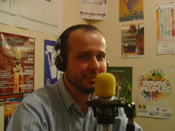 Avant d\'être choisi pour coordonner les activités de l\'ICB  Mathieu 
Guihard travaillait à l\'Agence Culturelle bretonne de Nantes. (photo facebook)