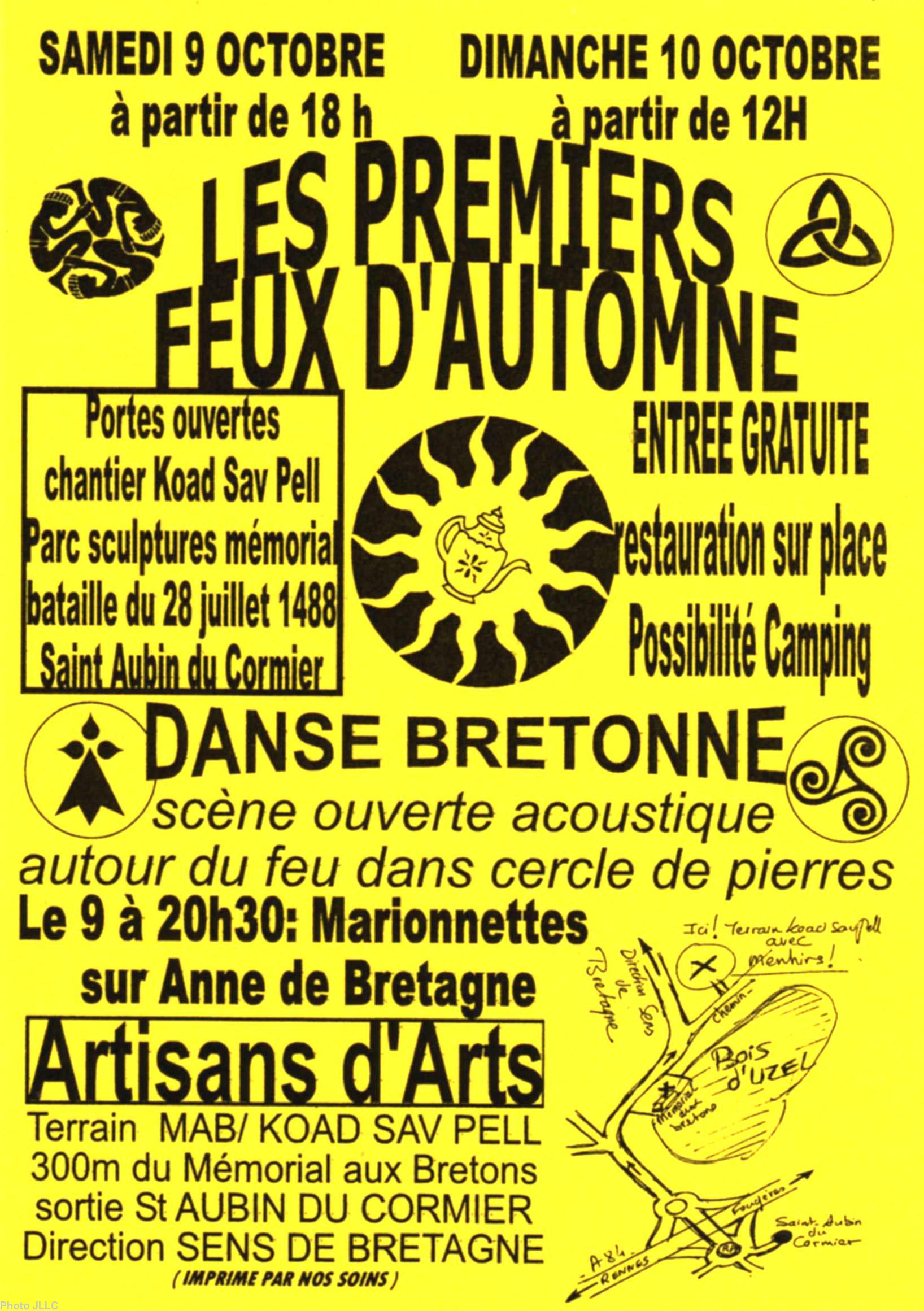 Affiche des Premiers Feux d\'Automne 2010.