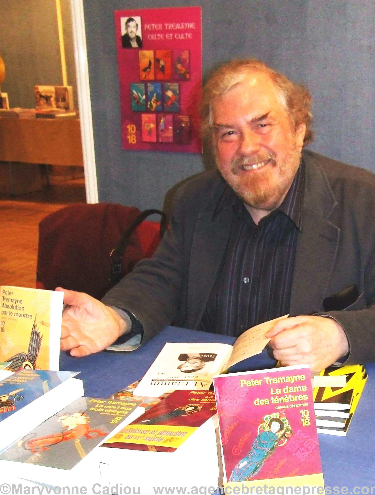 Peter Tremayne Berresford-Ellis au Festival du livre en Bretagne de Guérande. Nov. 2007