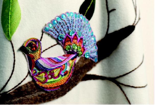 Broderie de Pascal Jaouen. Illustration sur le PDF de présentation de l\'exposition.