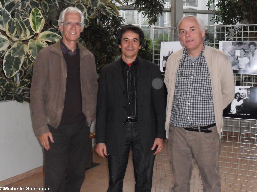 Dominique Stoenesco  traducteur et les poètes Aleilton Fonseca et Jean-Albert Guénégan  responsables du choix poétique.