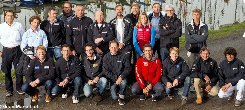 Photo officielle des 20 skippers (site vendée globe)