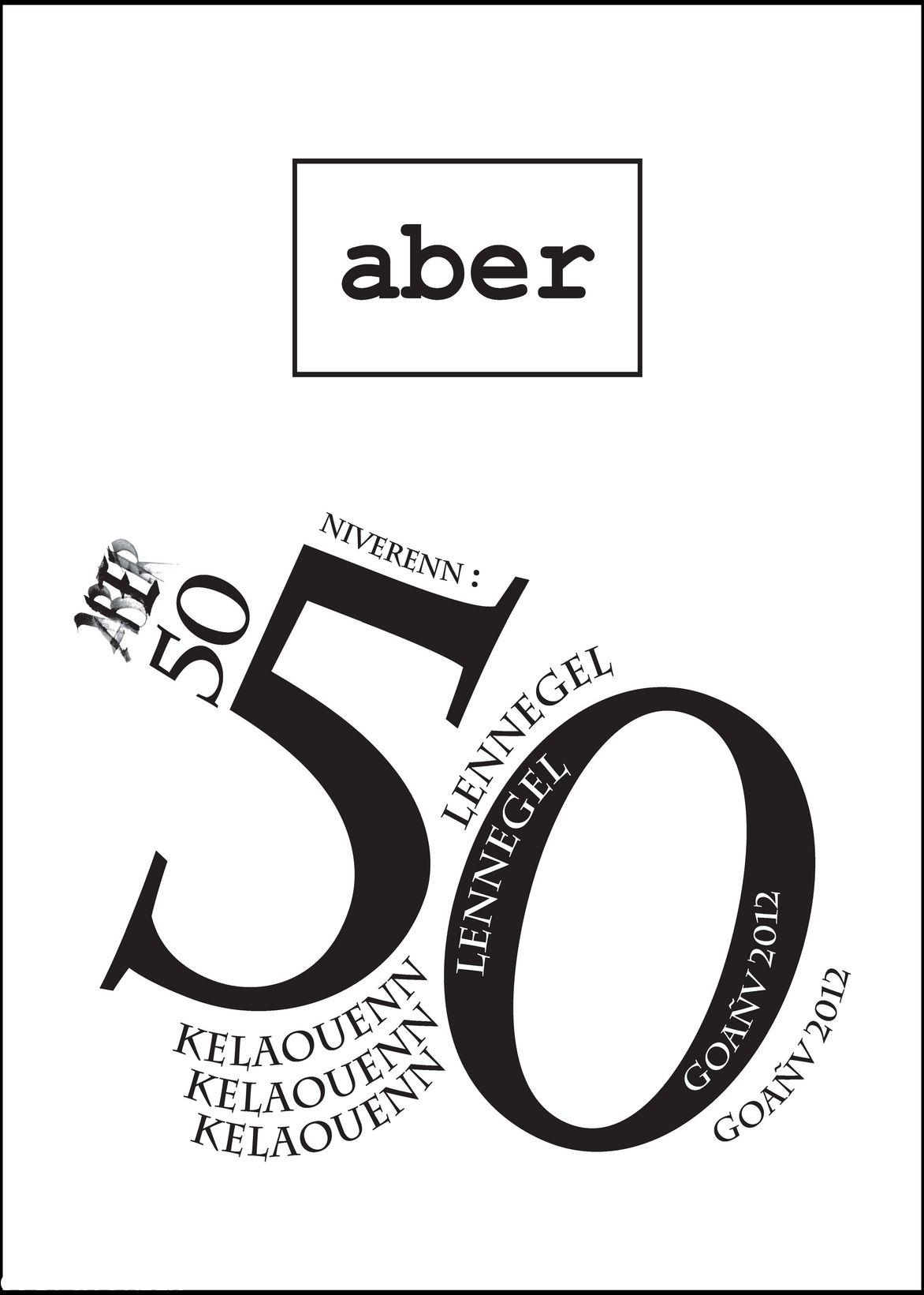 couverture du n° 50 d\'Aber
