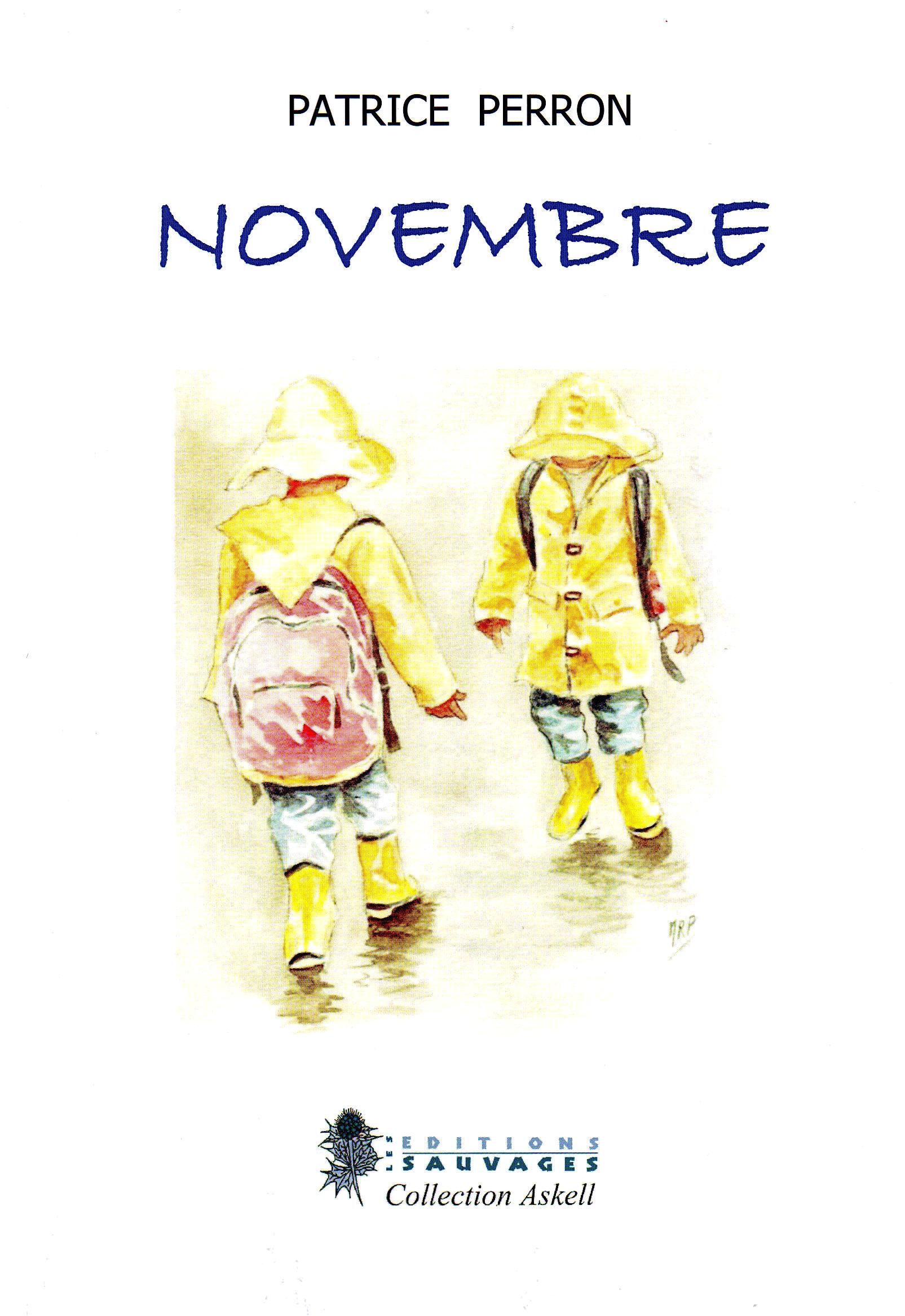 Visuel de couverture de Novembre de Patrice Perron