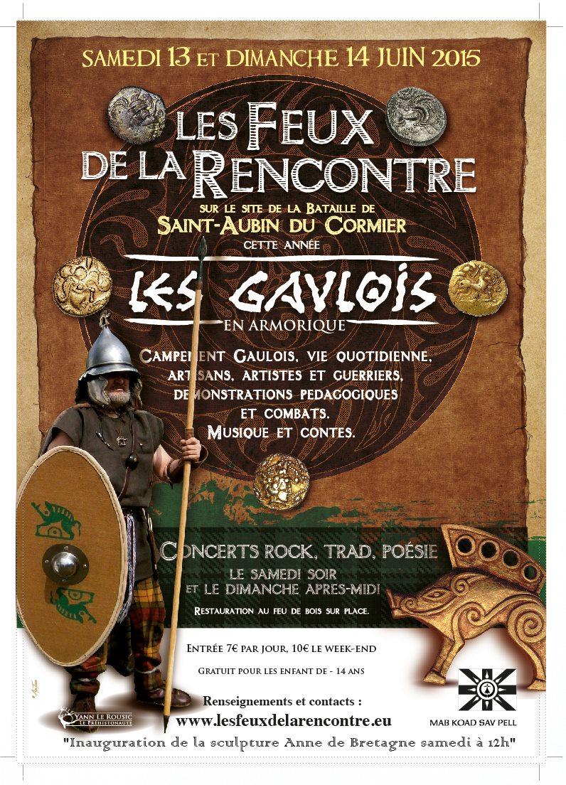 Affiche et recto flyer des Feux de la Rencontre 2015
