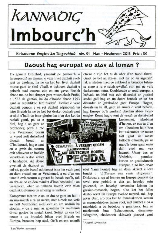 Golo Kannadig Imbourc'h 91