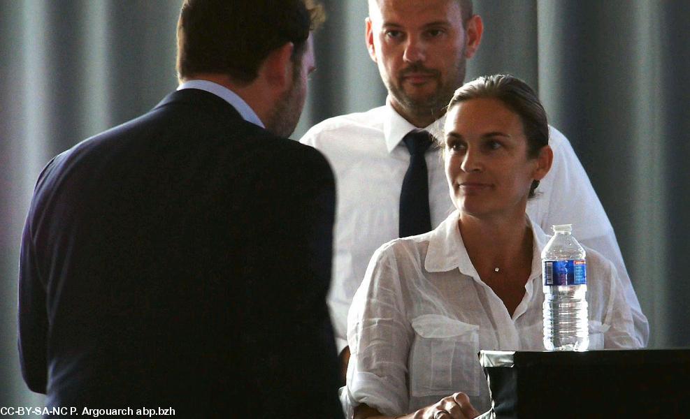 Clarisse le Court avec Charles Kergaravat et Jos Le Gall au Interceltic digital day.