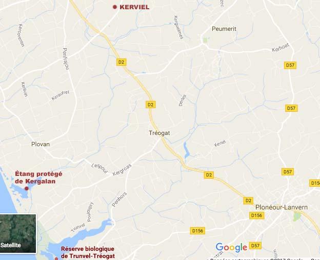 kerviel est en amont de zones protégées.