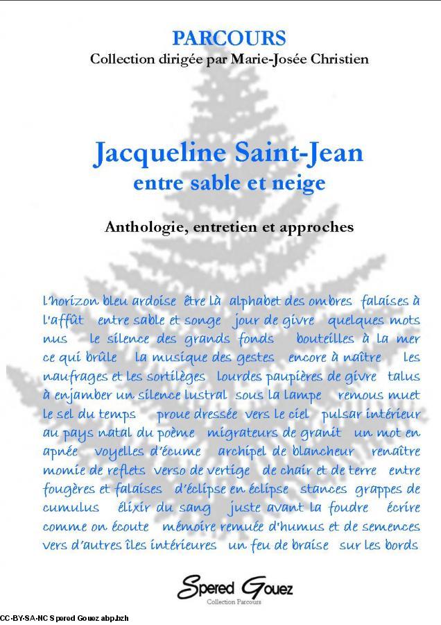 Couverture Parcours / Jacqueline Saint-Jean