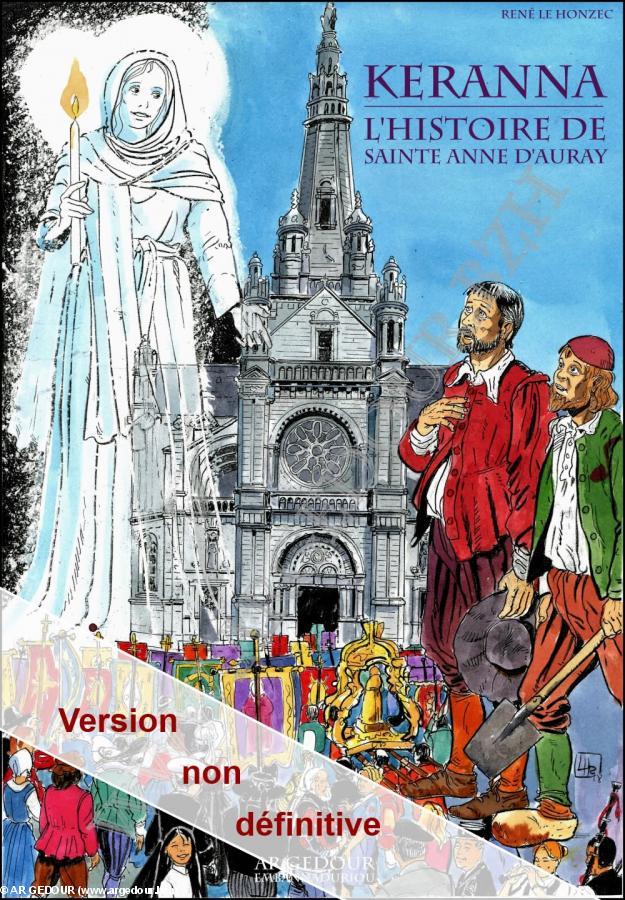 Couverture temporaire bande dessinée sainte anne d'auray