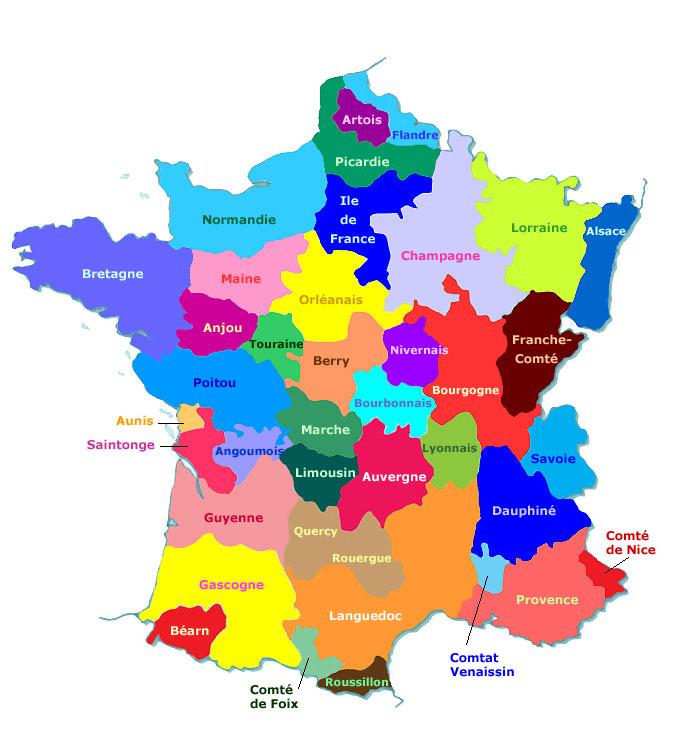 Des territoires dont certains sont des entités distinctes depuis 2500 ans.