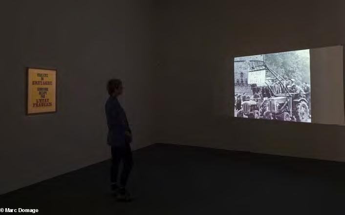 Exposition CONTRE-VENTS, Solidarités ouvrières, étudiantes et paysannes dans l'ouest de la France : une généalogie vue de la salle d’accueil. (c) Marc Domage