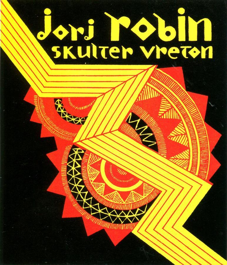 Une affiche pour une exposition de Jorj Robin, éphémère président du groupe des "Seiz Breur".