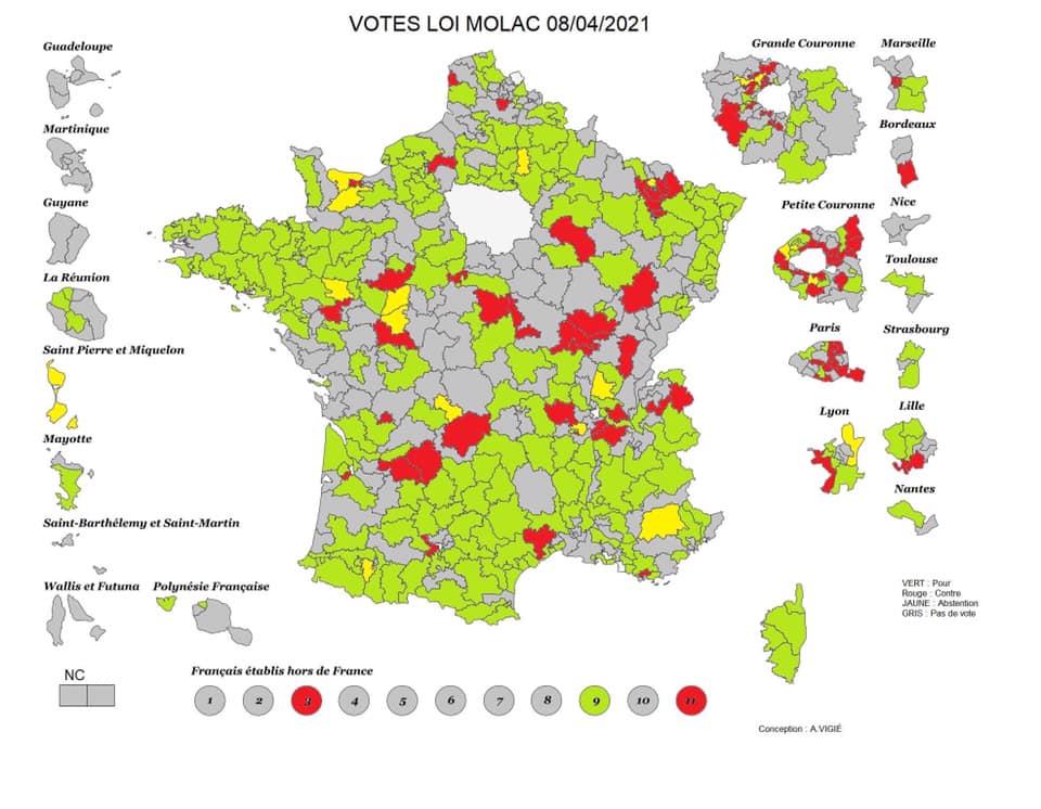 La carte du vote ( A. Vigié)