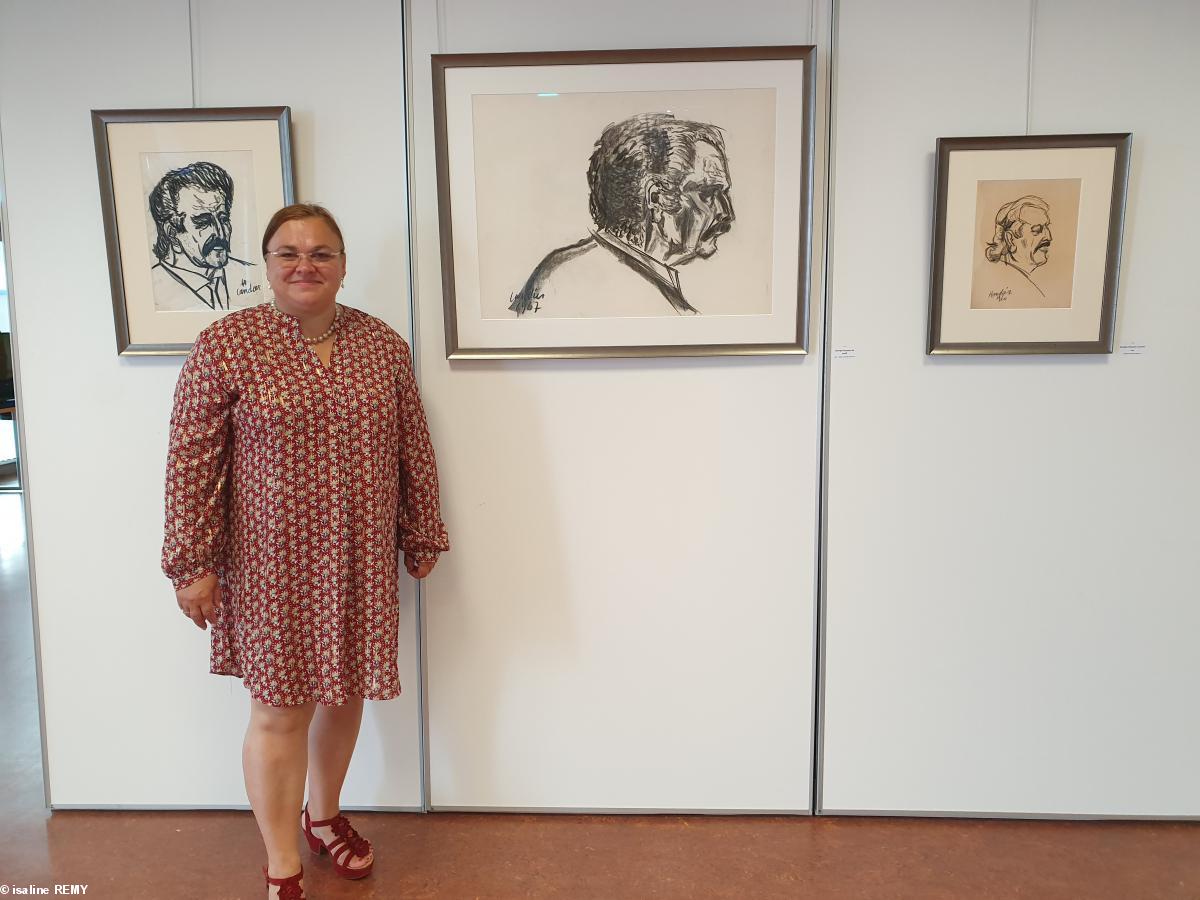 Sabine ERMAKOFF galériste des oeuvres de Henri LANDIER