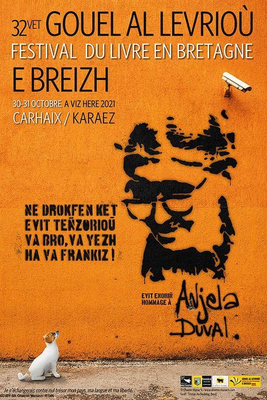 Affiche Festival du livre Carhaix 2021