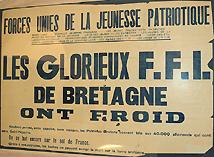 Affiche de début 1945 dans la mairie de Saint Nazaire. Une Bretagne historiquement omniprésente.