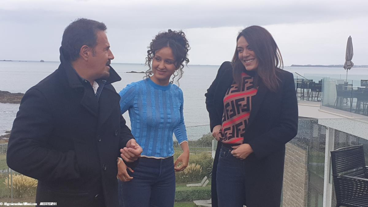 .de la gauche:  José Garcia, Oulaya Amamra et Sofia Essaïdi