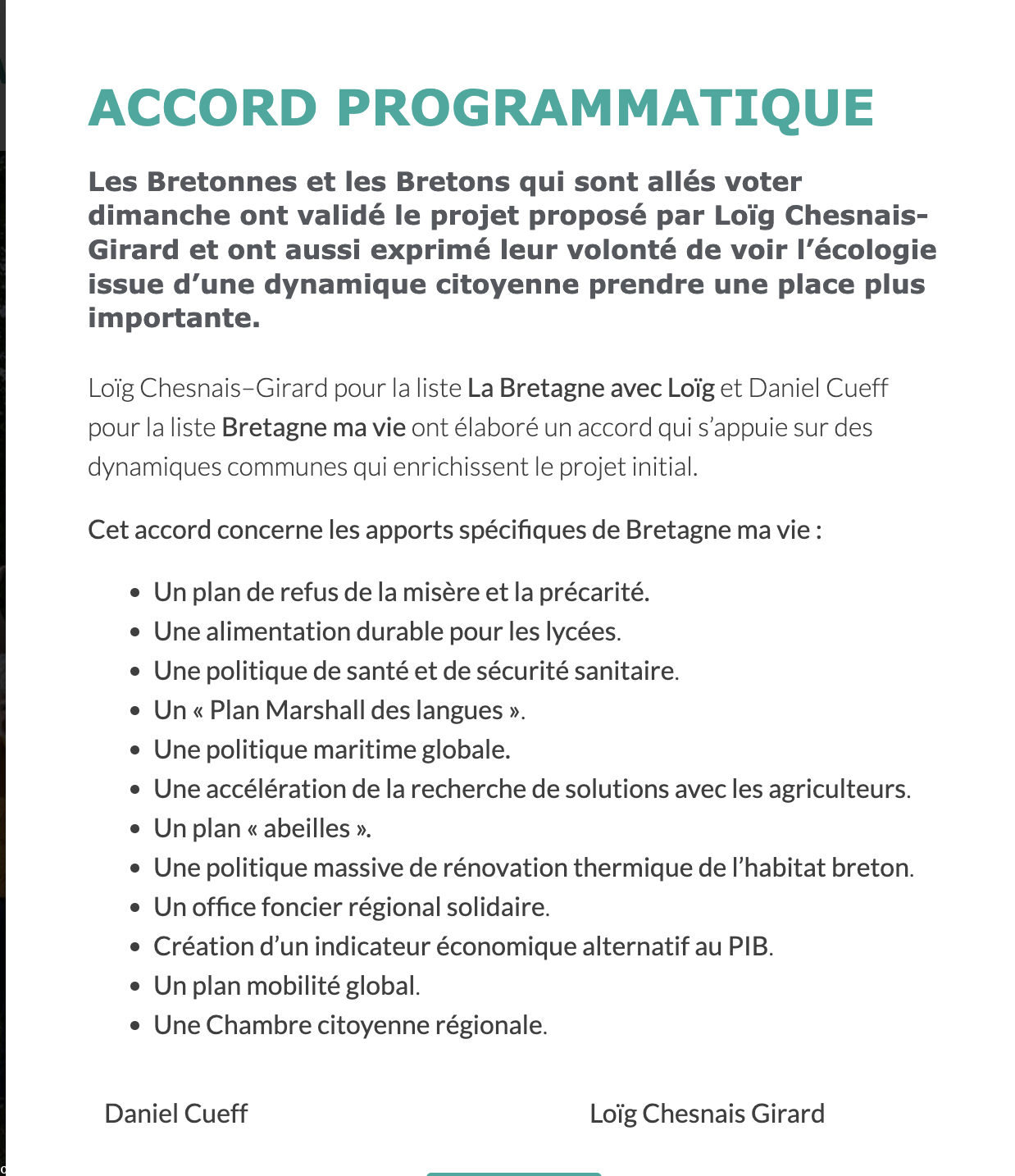 Les engagements  https://bretagne-ma-vie.bzh/