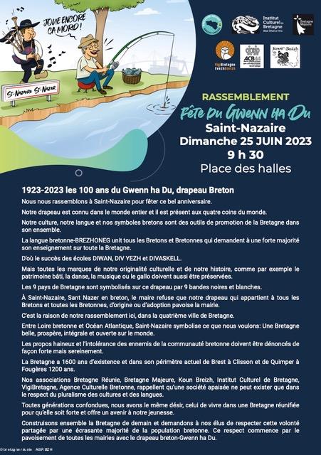 affiche de la fête du Gwenn ha du