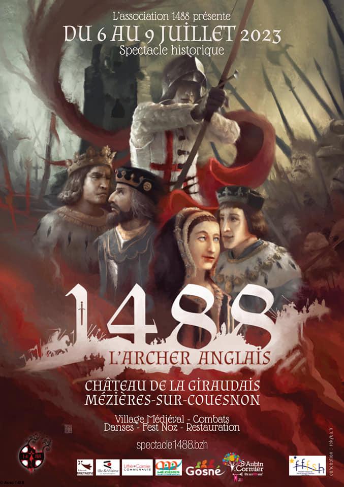 L'Archer Anglais, spectacle de l'association 1488.