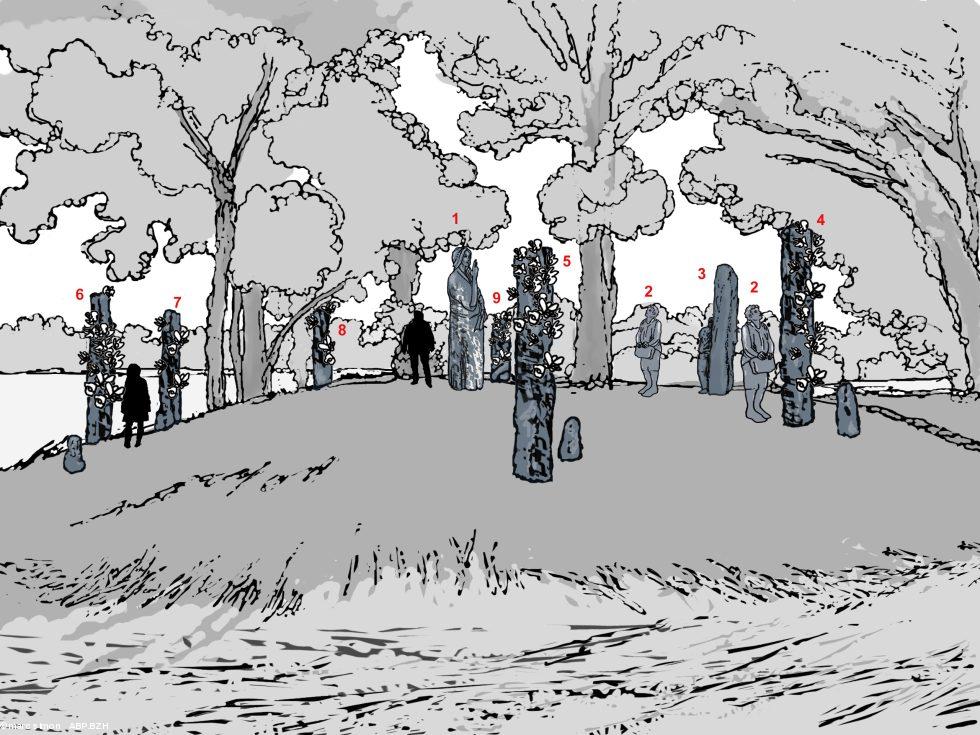 Première représentation de "l'espace de résilience" conçu pour donner une image à la violence psychologique que nous avons subie dans l'Histoire et surtout à notre résilience.