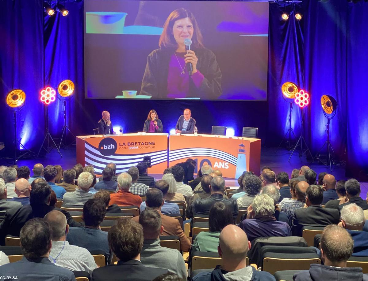Intervention de Clara Chappaz, ministre déléguée chargée de l’intelligence artificielle et du numérique (photo Olivier Ballavoine)