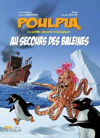 Couverture de Poulpia au secours des baleines