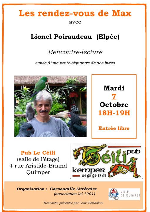 Rdv de Max, affiche octobre 2025