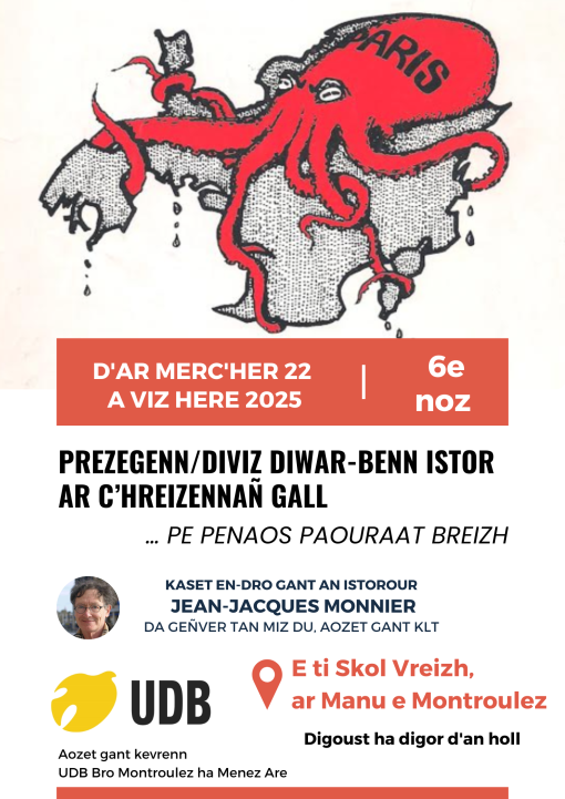 une affiche adaptée aux conséquences de la centralisation