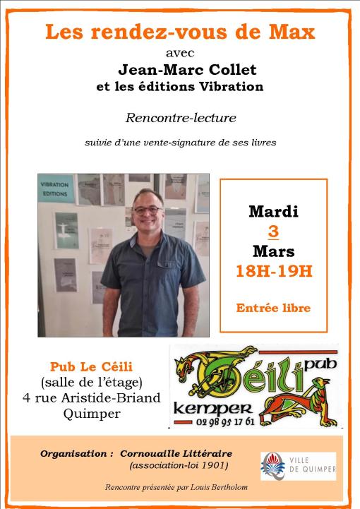 Rdv de Max, affiche mars 2026